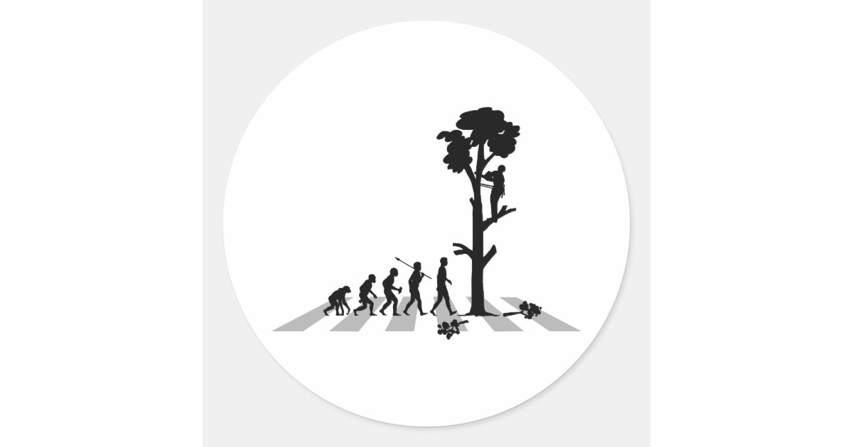 Tree Trimmer Classic Round Sticker Zazzle