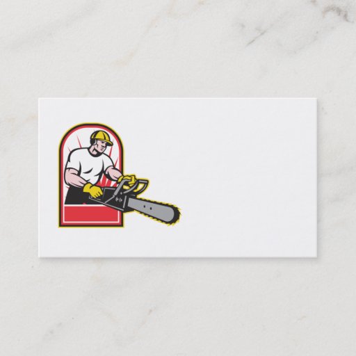 Customizable tree trimmer pruner arborist business card