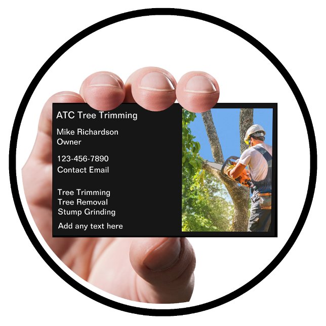 Tree Trimming And Removal Business Cards  (Creator Uploaded)