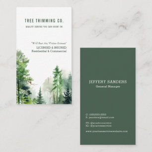 Tree Trimming Business Card