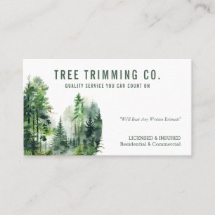 Tree Trimming Business Card