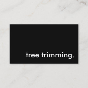tree trimming. business card