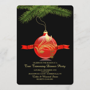 Tree Trimming Party Invitation