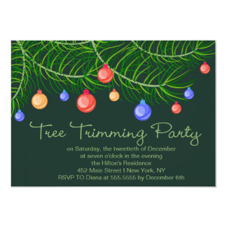 Christmas Tree Trimming Party Invitation Wording 6