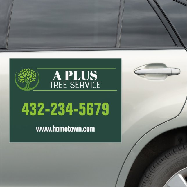 Tree Trimming Service Car Magnet (In Situ)