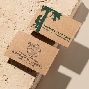 Tree Trimming Service Professional Business Logo Card