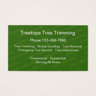 tree service business cards