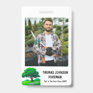 Tree Trimming Services Oak Tree Logo Photo Badge