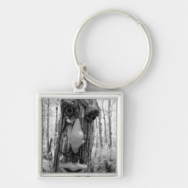Tree troll on a Big Cypress tree. Keychain (Front)