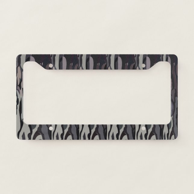 Tree Trunk Background Pattern License Plate Frame (Front)