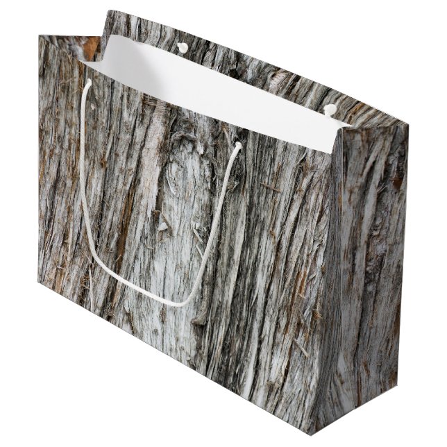 Tree trunk large gift bag (Front Angled)