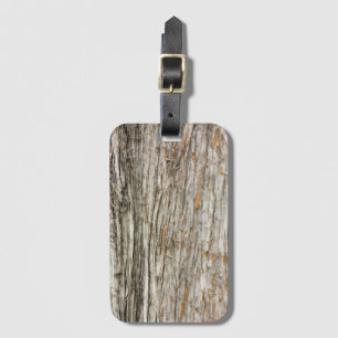 Tree trunk luggage tag