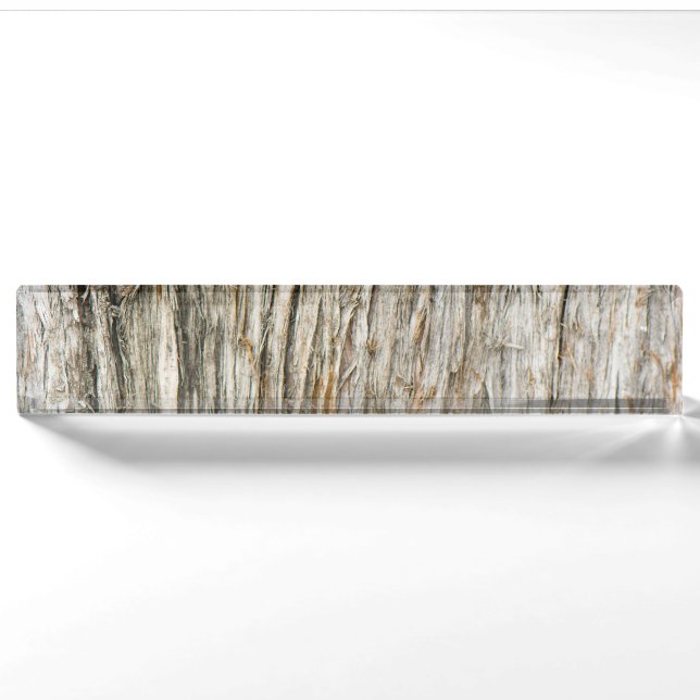 Tree trunk nameplate (Front)