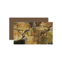 Tree Trunk Nature Photography Rustic Brown Wood Business Card
