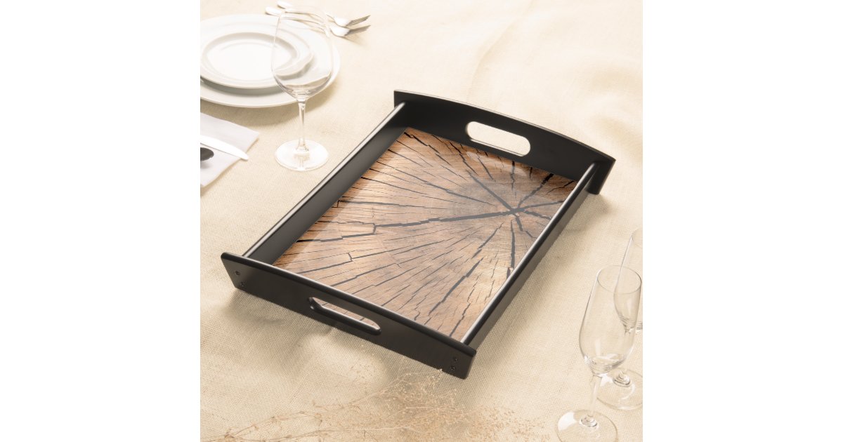 Tree Trunk Serving Tray Zazzle