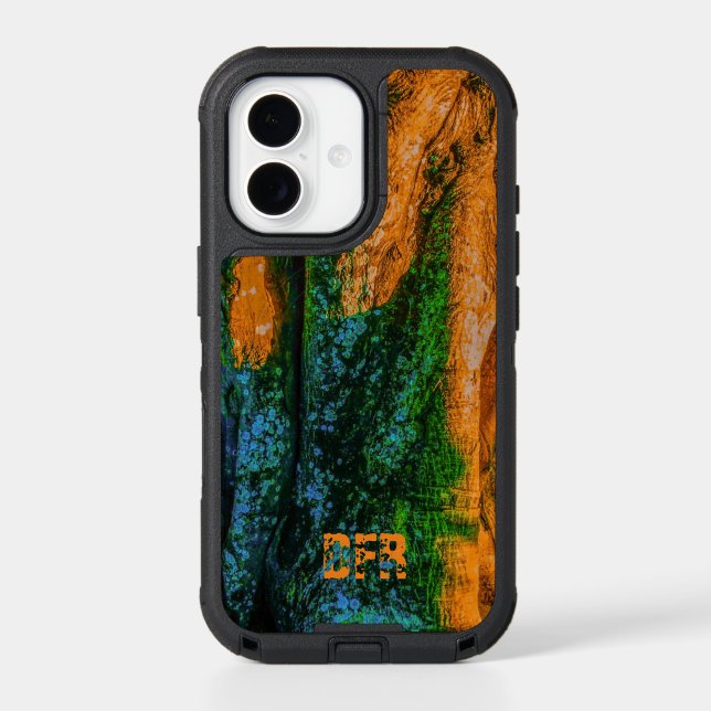 Tree Trunk with Lichen Otterbox iPhone Case (Back)