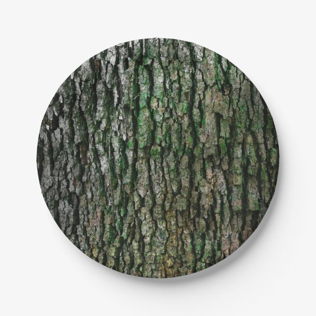 Tree Trunk (Wood Bark) Paper Plates (Front)