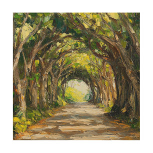 Tree Tunnel Kauai Watercolor Painting wall art