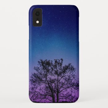 Tree Under Night Sky Iphone Xr Case by thatcrazyredhead at Zazzle