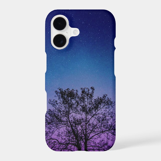 tree under night sky iphone case (Back)