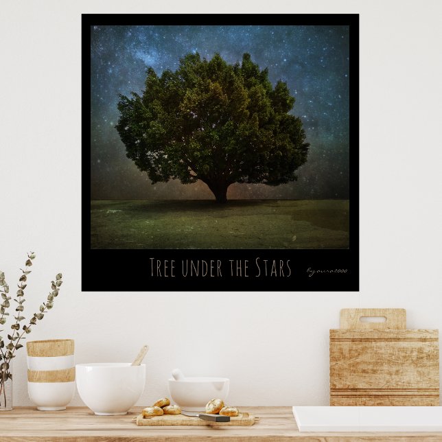 Tree under the Stars Poster (Kitchen)