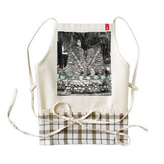 Tree used as decoration zazzle HEART apron