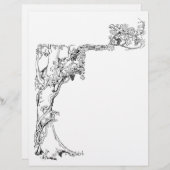 Tree Vines Blank Book of Shadows Page (Front/Back)