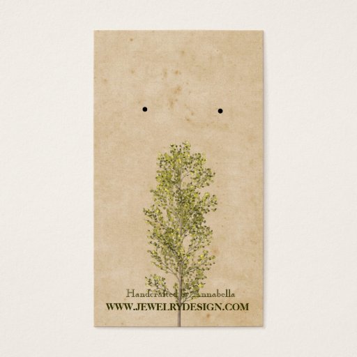 Customizable Earring Holder Business Card Templates