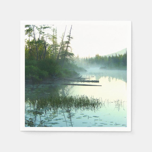 Tree Water Marsh Landscape Napkins (Front)