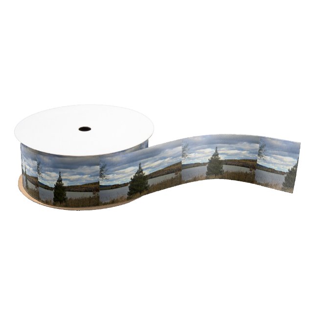 Tree Waterscape Photo Grosgrain Ribbon (Spool)
