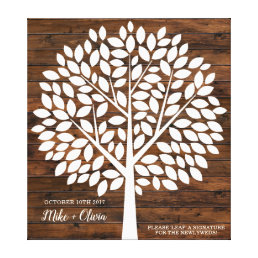 Tree Wedding Guest Book Alternative | 120 Leaves