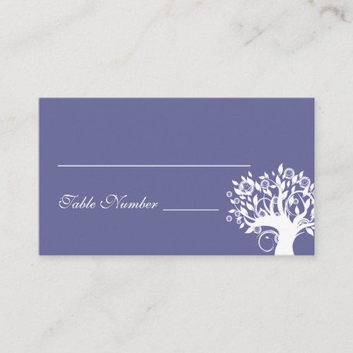 Tree Wedding Seating Card Purple 669 Business Card Templates