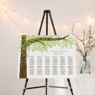 Tree Wedding Seating Chart Foam Board