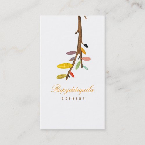 Tree White Business Card