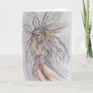 Tree witch card