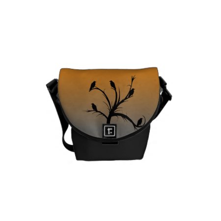Tree With Crows Messenger Bag