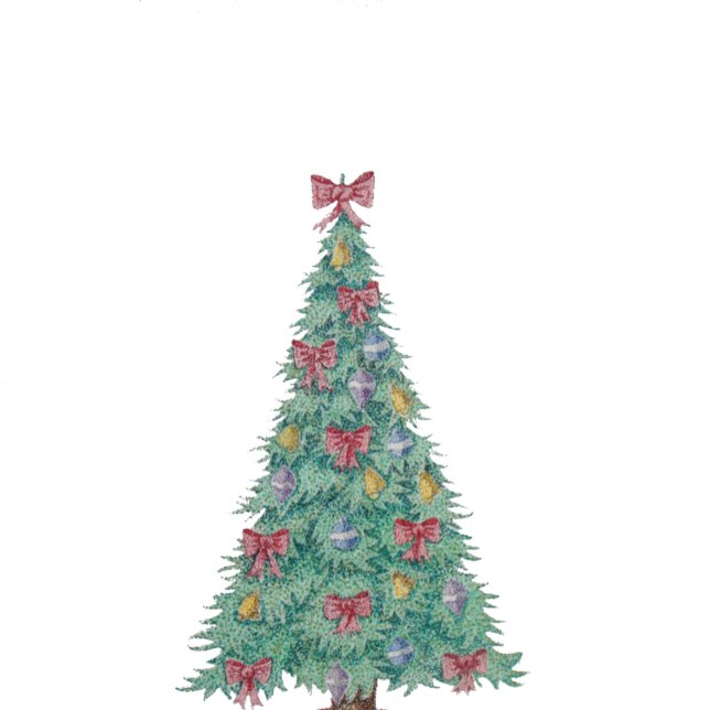 tree with decorations red bows bells for christmas tote bag (Creator Uploaded)