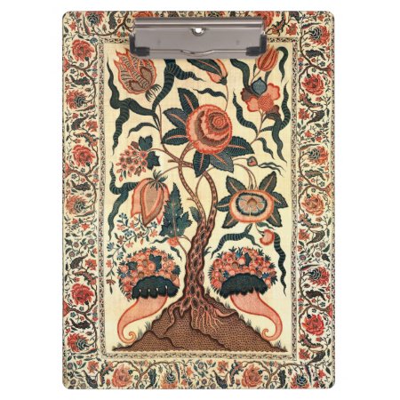 Tree With Flowers And Horns Of Plenty, India 1750 Clipboard