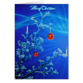 Tree with Snow & Christmas ornaments (Front)