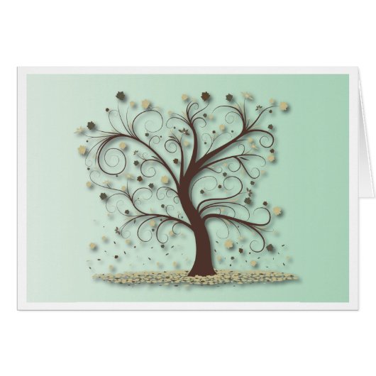Tree with Swirling Branches Cards (Front Horizontal)