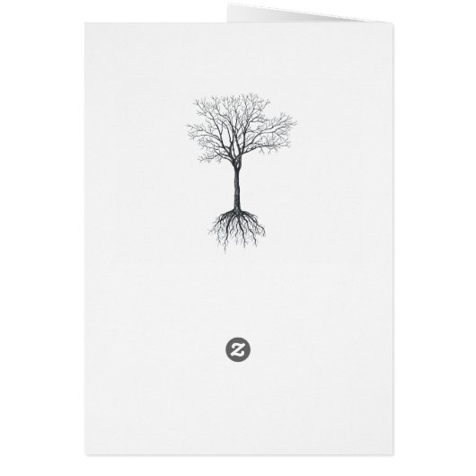 Tree without leaves cards (Back)