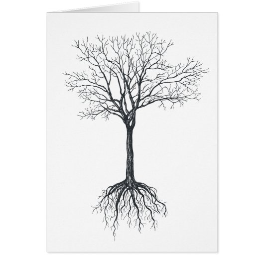 Tree without leaves cards (Front)