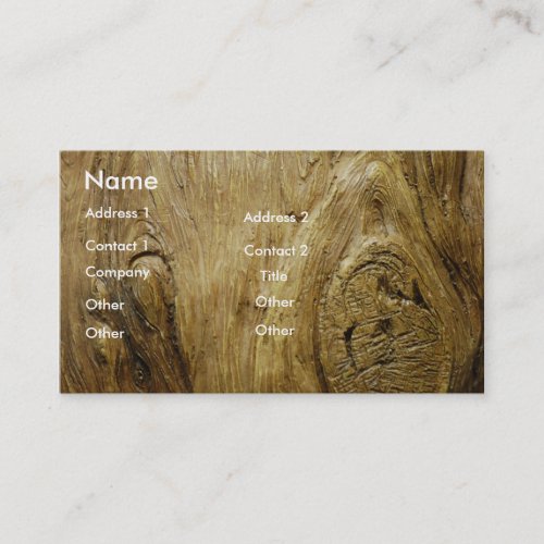 Tree Wood Profile Card Business Cards