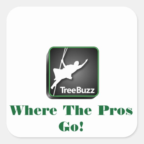 TreeBuzz square sticker