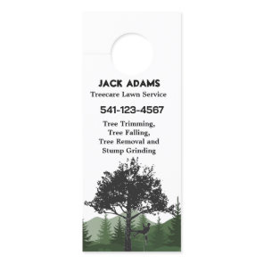Treecare Lawn Service Door Hanger