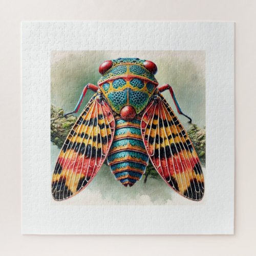 Treehopper Insect 150624IREF101 _ Watercolor Jigsaw Puzzle