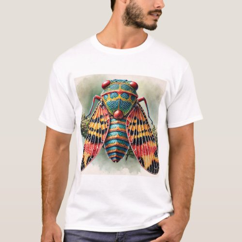 Treehopper Insect 150624IREF101 _ Watercolor T_Shirt