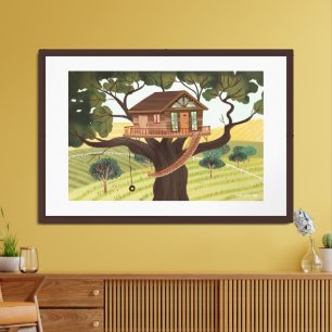 Treehouse Extra Large Framed Art