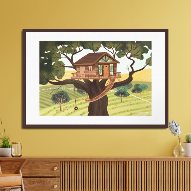 Treehouse Extra Large Framed Art (Living Room)
