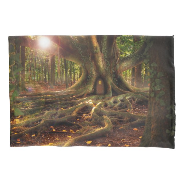Treehouse Fantasy Forest pillowcase (Front)